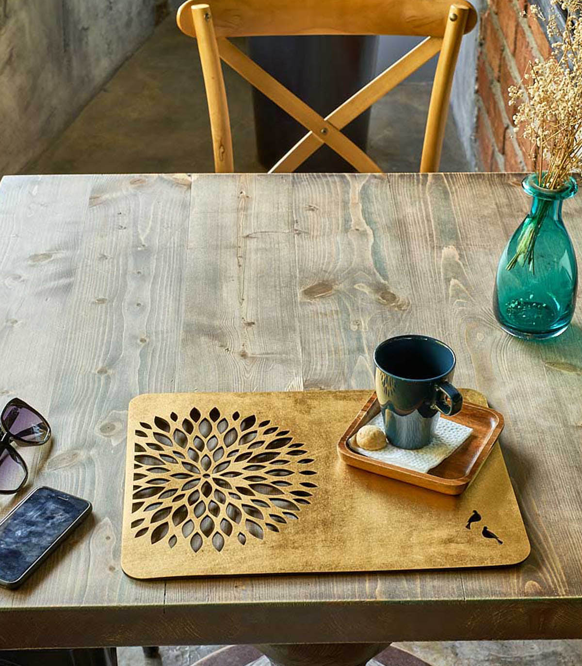 ست زیر بشقابی مستطیل 2 عددی رومادون سری 131