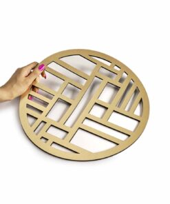 ست زیر بشقابی 2 عددی طرح گرد رومادون سری 118