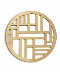 ست زیر بشقابی 2 عددی طرح گرد رومادون سری 118