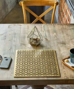 ست زیر بشقابی 2 نفره مدل شطرنج سری 127