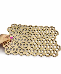 ست زیر بشقابی 2 نفره مدل کندو سری 126