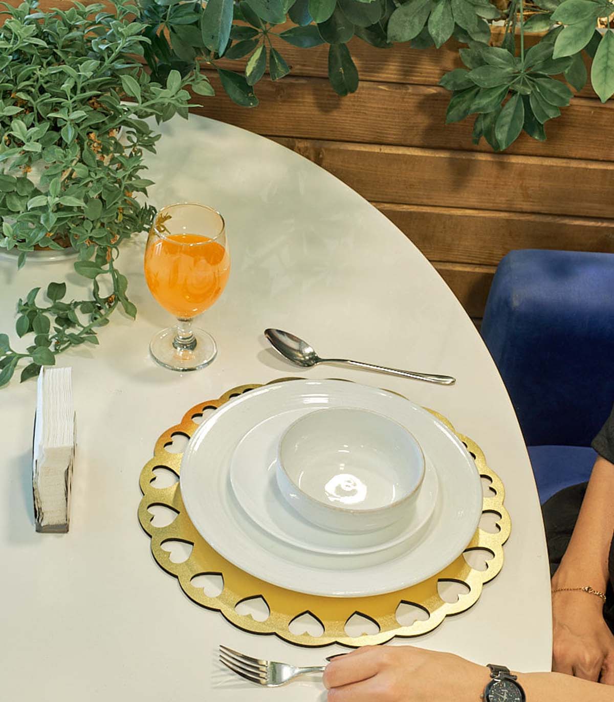 سرویس 2 نفری زیر بشقابی قلبی رومادون سری 120