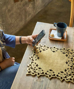 ست 2 عددی زیر بشقابی مربع رومادون سری 143