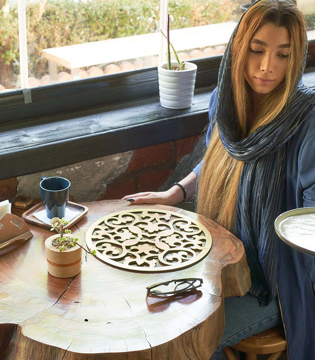 ست زیربشقابی گرد 2 عددی کد 125