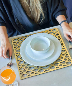 ست مربعی زیربشقابی 2 عددی کد 154