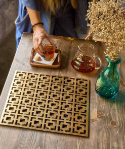 ست مشبک زیربشقابی 2 عددی کد 184