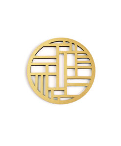 ست زیر لیوانی طلایی و نقره ای رومادون سری 118 دو عددی