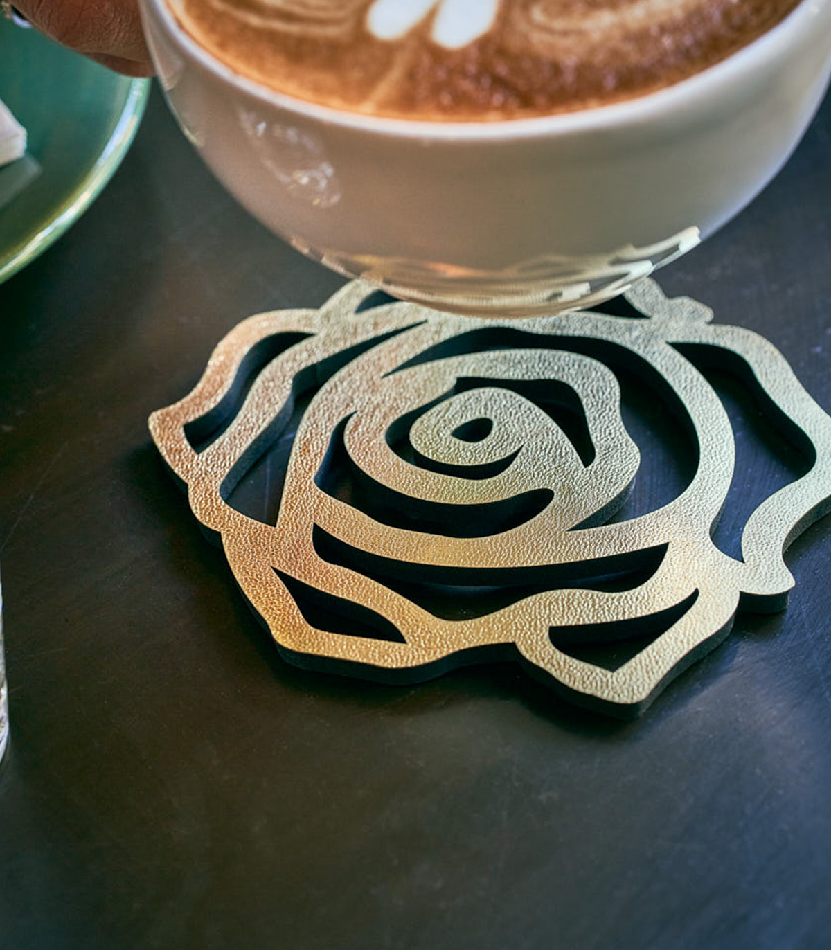 ست 2 عددی زیر لیوانی فانتزی رومادون سری 108