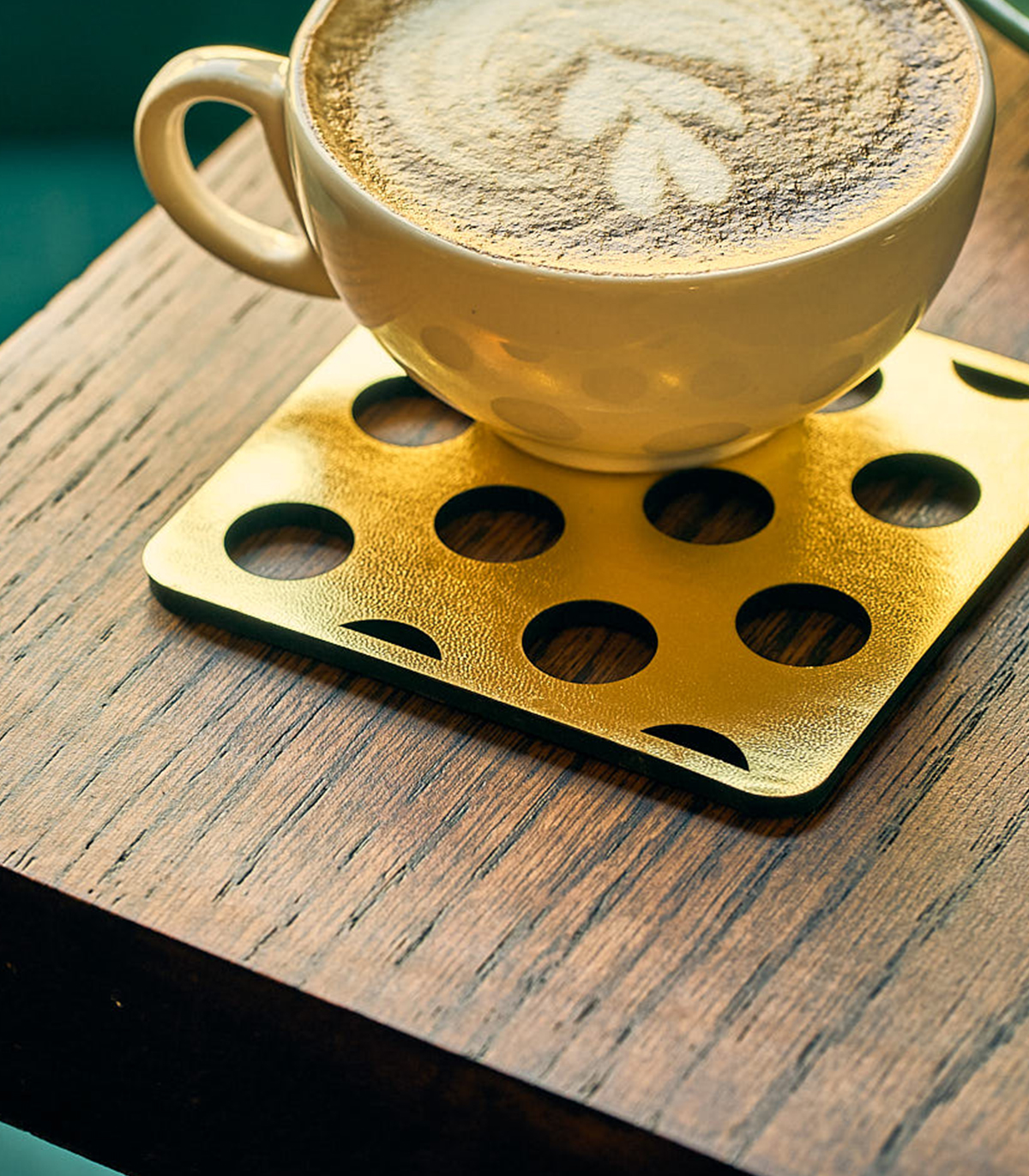 ست زیرلیوانی مربعی سوراخ دار 2عددی کد 122