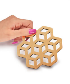 ست زیرلیوانی لانه زنبوری 2عددی کد 126