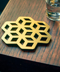 ست زیرلیوانی لانه زنبوری 2عددی کد 126