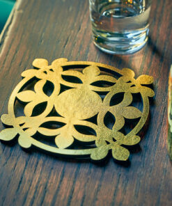 سرویس زیرلیوانی طرح گل دو عددی کد 135