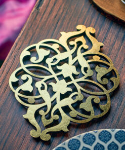 ست زیرلیوانی چرمی 2 عددی کد 139