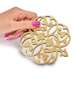 ست زیرلیوانی 2عددی چرمی کد 141