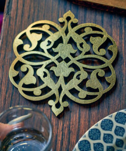 ست زیرلیوانی 2عددی چرمی کد 141