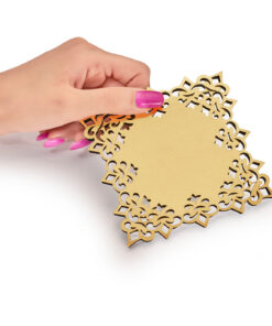 ست زیرلیوانی مربعی دو عددی کد 143