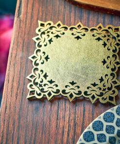 ست زیرلیوانی مربعی دو عددی کد 143