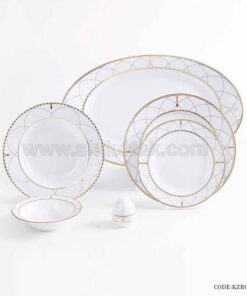سرویس غذاخوری 6 نفره زرین طرح روما