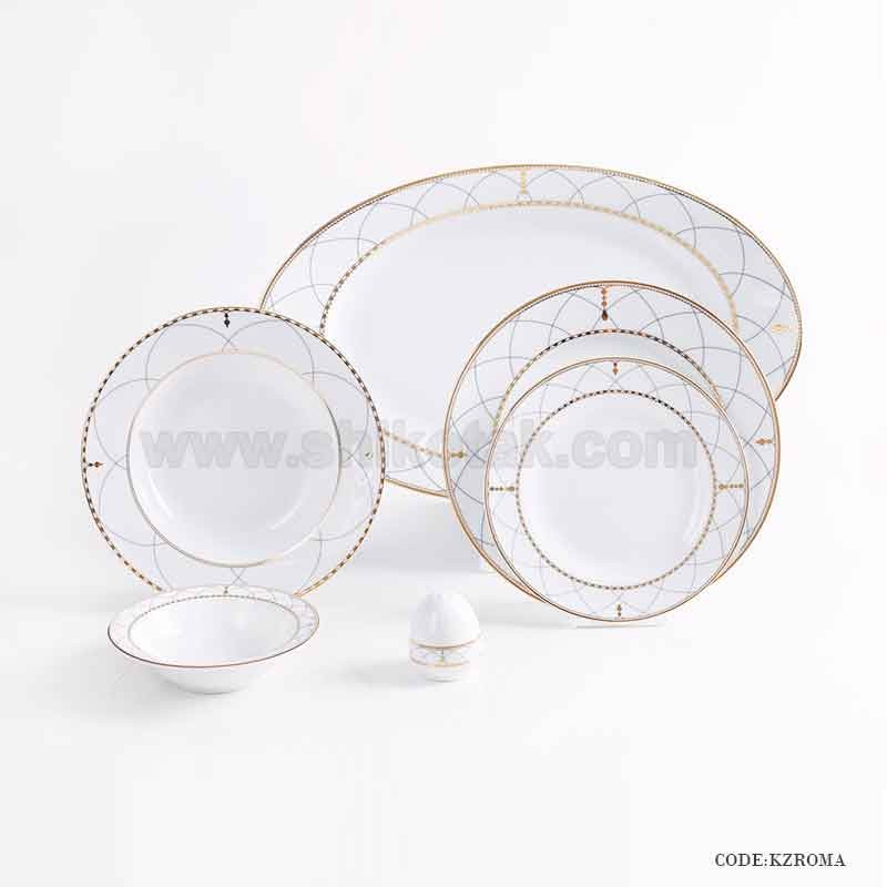 سرویس غذاخوری 6 نفره زرین طرح روما