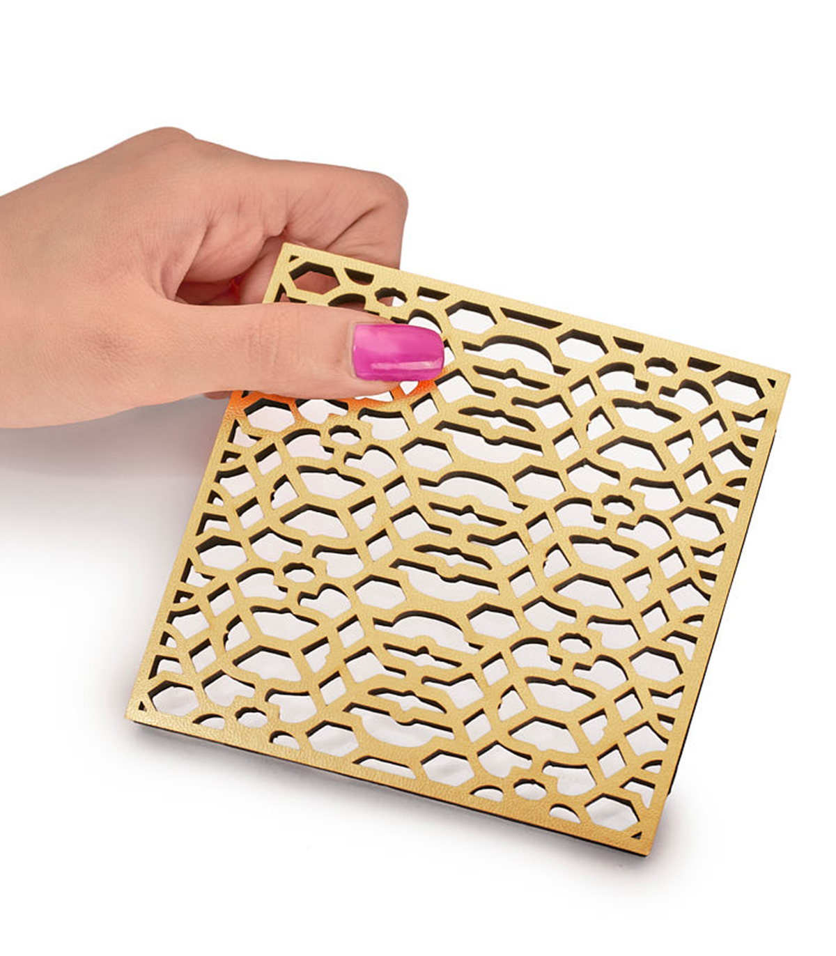 ست زیرلیوانی 2عددی مربعی کد 154