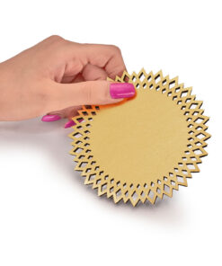 ست زیرلیوانی 2عددی خورشیدی گرد کد 167