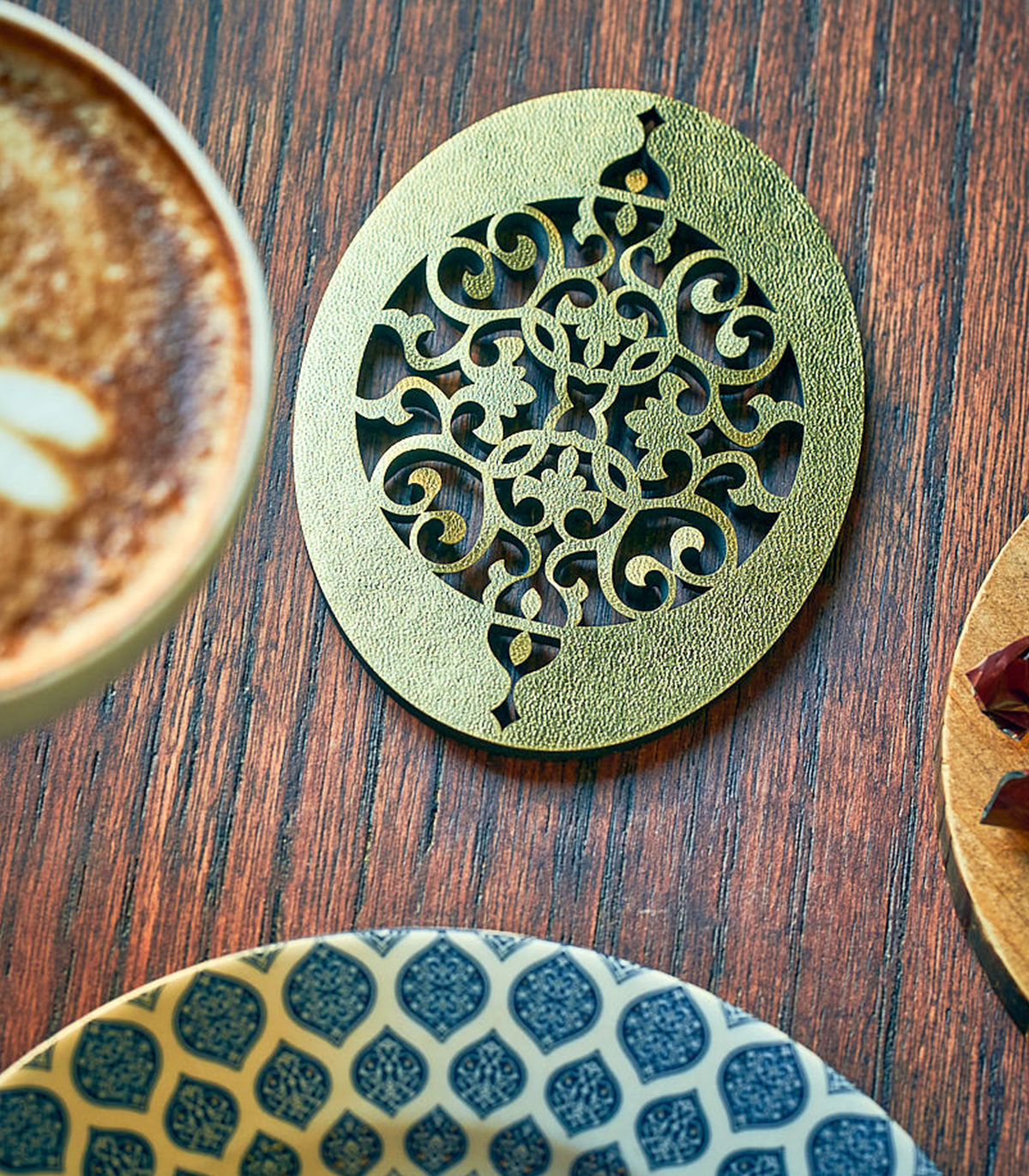 ست زیرلیوانی 2عددی بیضی کد 173