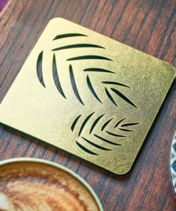 ست زیرلیوانی دو عددی مربعی کد 185