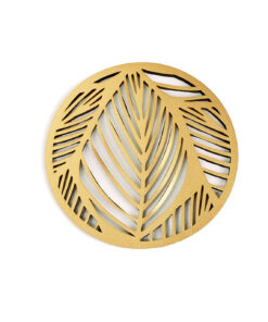 ست زیرلیوانی 2عددی گرد برگی کد 195