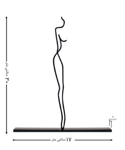 مجسمه فلزی سبک مینیمال مدل هنر کد 7000