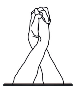 مجسمه فلزی سبک مینیمال مدل صلح کد 7001