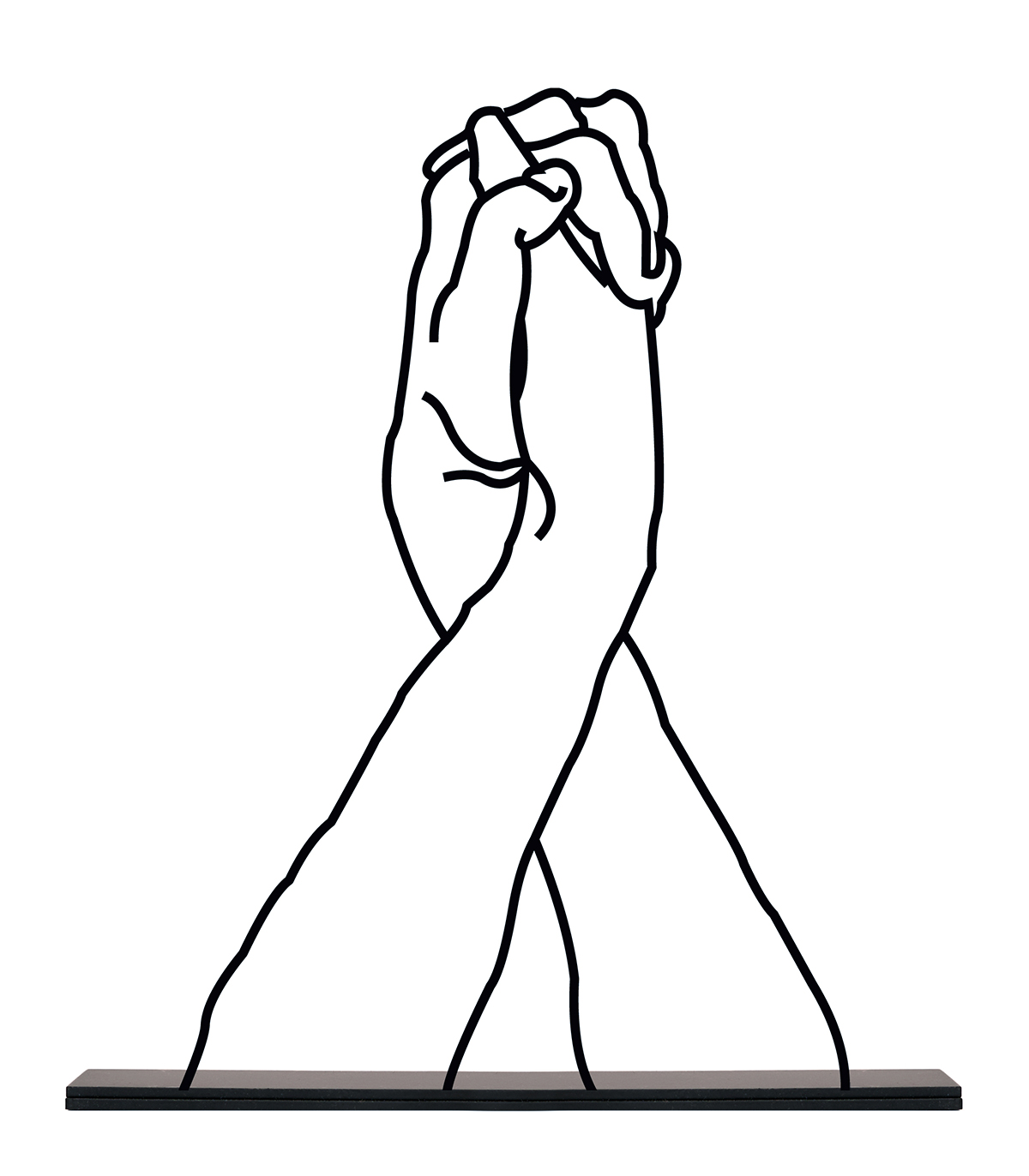 مجسمه فلزی سبک مینیمال مدل صلح کد 7001