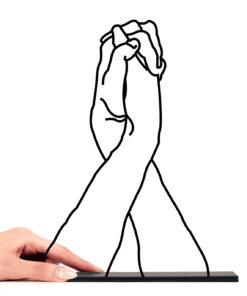 مجسمه فلزی سبک مینیمال مدل صلح کد 7001