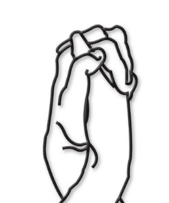 مجسمه فلزی سبک مینیمال مدل صلح کد 7001