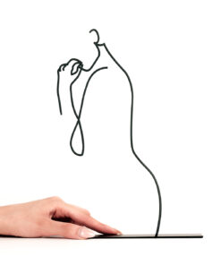 مجسمه فلزی مدل تفکر سبک مینیمال کد 7002