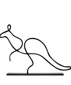 مجسمه فلزی مینیمال مدل کانگورو کد 7003