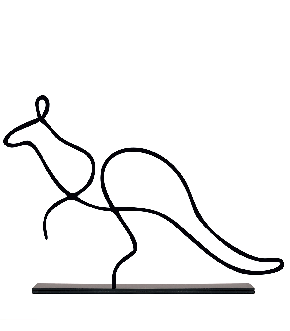 مجسمه فلزی مینیمال مدل کانگورو کد 7003