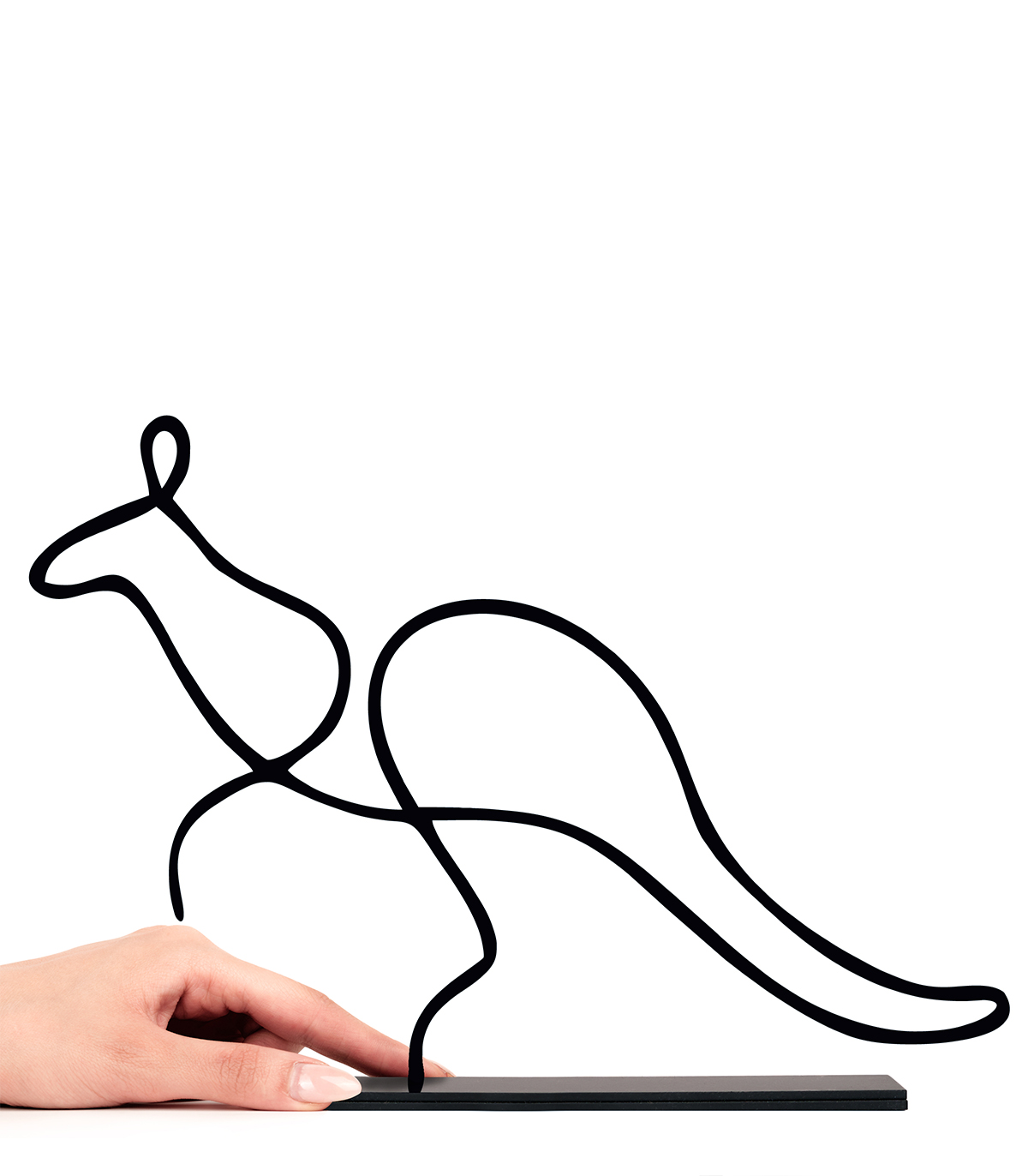 مجسمه فلزی مینیمال مدل کانگورو کد 7003