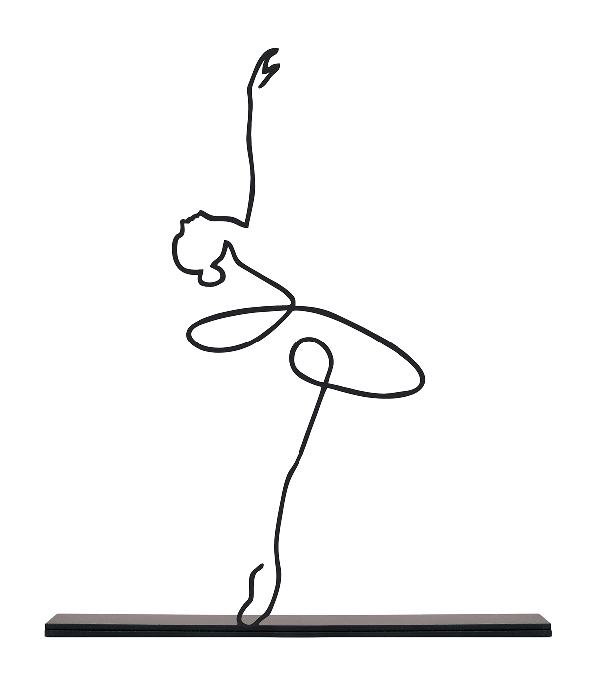 مجسمه فلزی مینیمال مدل باله کد 7004