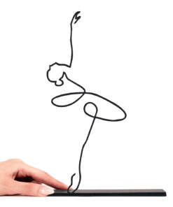 مجسمه فلزی مینیمال مدل باله کد 7004