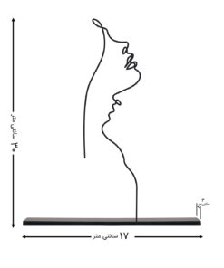مجسمه مینیمال مدل سخن کد 7005