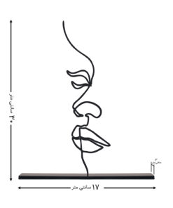 مجسمه مینیمال مدل چهره کد 7007