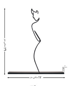 مجسمه طرح مینیمال مدل بانو کد 7008
