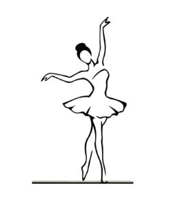 مجسمه طرح مینیمال مدل DANCE کد 7009