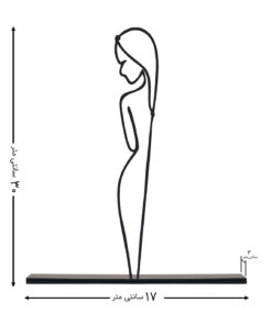 مجسمه فلزی سبک مینیمال مدل گلشن کد 7011