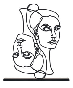 مجسمه فلزی سبک مینیمال مدل FACE کد 7012