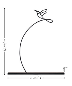 مجسمه فلزی مدل پرنده کد 7013