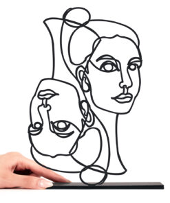 مجسمه فلزی سبک مینیمال مدل FACE کد 7012