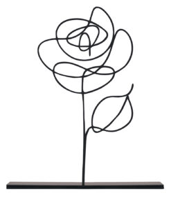 مجسمه فلزی مینیمال مدل ROSE کد 7015