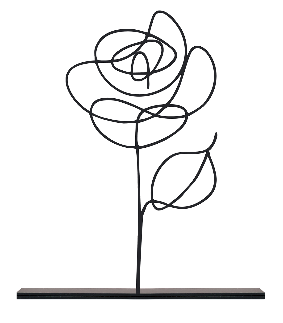 مجسمه فلزی مینیمال مدل ROSE کد 7015