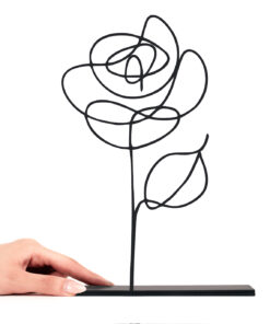 مجسمه فلزی مینیمال مدل ROSE کد 7015